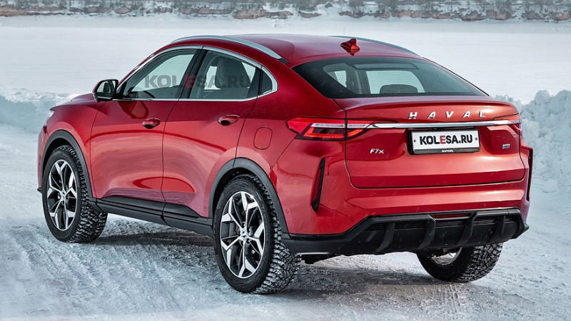 День ног: как выглядел бы Haval F7/F7x на больших колесах